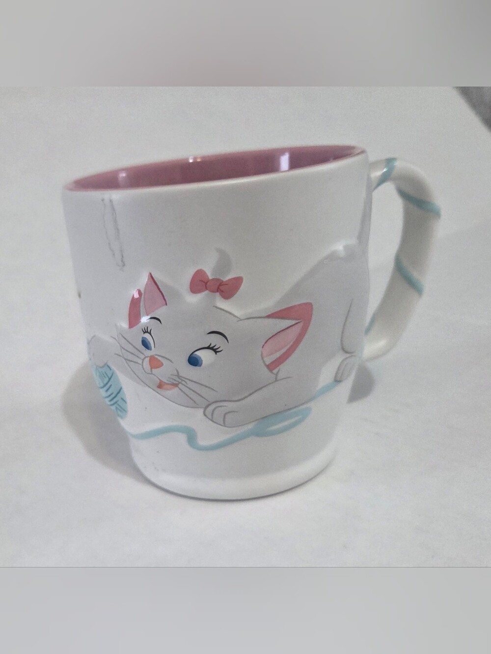 Disney Marie Authentic Licensed Ceramic Sculpted Mug POSITIVELY POISED